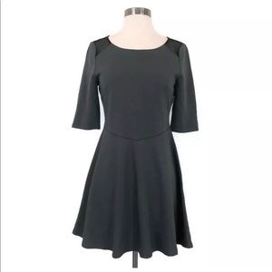 Barneys New York Gray Skater Dress